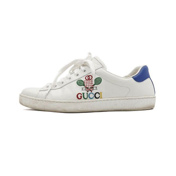 Gucci White Ace Tennis Embroidered Men's Sneakers 603696 152897760