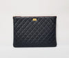CHANEL 2.55 Vintage Calfskin Quilted Large Clutch A82726 118339220 [P]