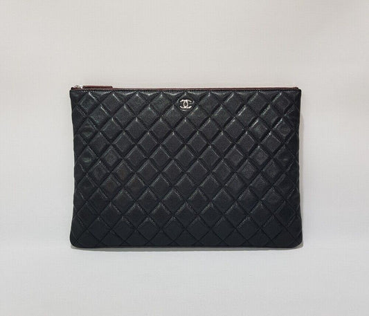 CHANEL Classic Caviar Clutch Bag Large 30 Series 105216734