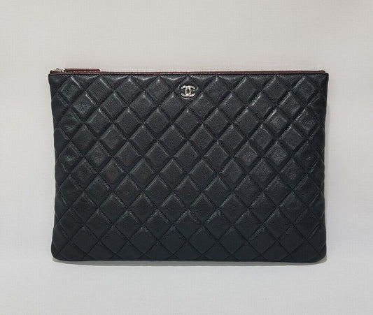 CHANEL Classic Caviar Clutch Bag Large 30 Series 105216734