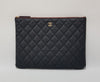 CHANEL Klassische Kaviar Clutch Tasche New Medium 105216732 [P]