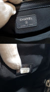 CHANEL Boy Clutch Caviar New Medium Black Silver 132979157 [P]