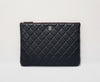 CHANEL Classic Clutch New Medium Lambskin Silver 30 Series 129145640 [P]