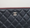 CHANEL Classic Clutch New Medium Lambskin Silver 30 Series 129145640 [P]