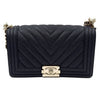 CHANEL Caviar Chevron Boy Bag Medium 70325053 139801251 [P]
