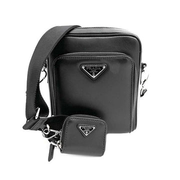 Prada Triangle Logo Pouch Leather Crossbody Bag 6282502270 139805883