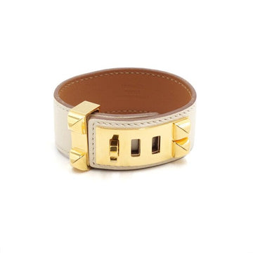 Hermes Collier de Chien T2 Gold Metal Bracelet aa52700 152896237