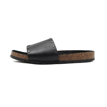 Saint Laurent Jimmy Logo Stitch Leather Slide Women Slipper 555555 152897615