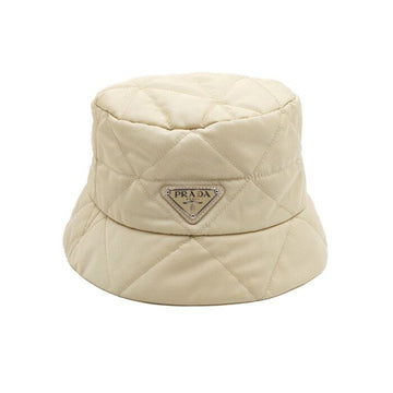Prada Beige Quilted Triangle Logo Re-Nylon Bucket Hat AA52729 152899233
