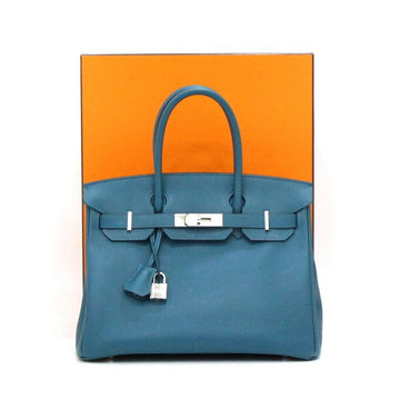 HERMES バーストボスフォーシルバー金具付きバーキン30トートバッグ aa52932 152888970