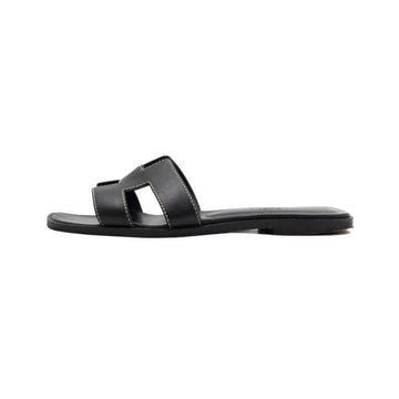 HERMES Damen Sandalen H021056Z ORAN Schwarz aa52755 152896494