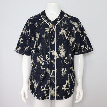 Louis Vuitton Virgil Abloh Leaf Denim Baseball Men's Short Sleeve Shirt Jacket 1A7XFP 152898688