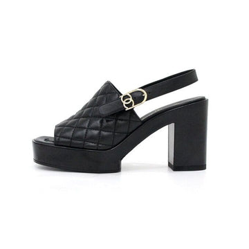 CHANEL 24 Saison Pre-Kollektion Quilted Slingback High Heel Damen Sandalen G45567 152897718