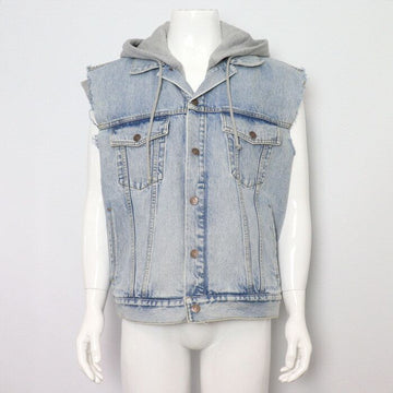 Gucci Hollywood Babylon Hooded Denim Vest Men's Jacket 697042 152898733