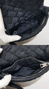 BOTTEGA VENETA 24FW Schwarze Kleine Rümpel-Umhängetasche 119259234 [P]