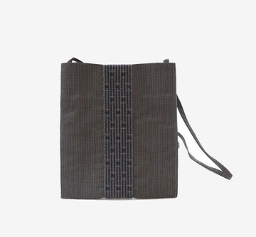 Hermes Eline Huruto Canvas Crossbody Bag Gray Charcoal 7679084591 141624818