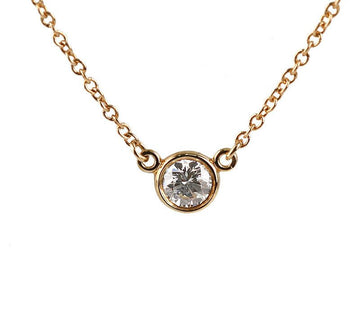 TIFFANY & CO 18k By The Yard 18K Gelbgold Diamant 1P Halskette 7245224901 75875600