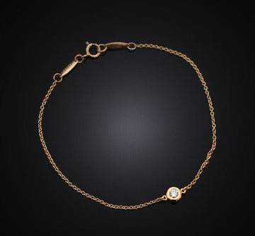 Tiffany & Co 18k By The Yard 18K Rose Gold Diamond 1P Bracelet 7247751922 76033449