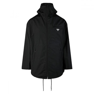 Prada Triangle Logo Hooded Jacket Black 23FW U43 F0002 61070285