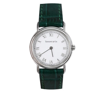 TIFFANY & CO Weißer klassischer schwarzer Lederband 25MM 7235070803 75876138