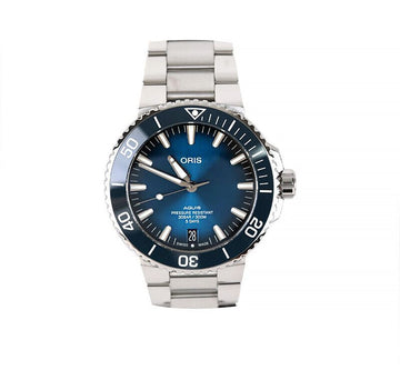 Oris Aquis Date Caliber 400 Blue Dial Steel 43.5MM 7227374460 75684111