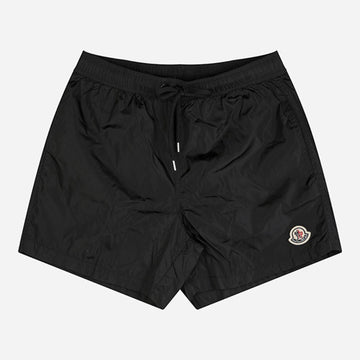 MONCLER 5F メンズ ロゴ パッチ スイム パンツ ブラック 2C00006 53326 999 144127590