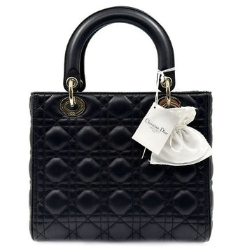 DIOR クリスチャン ディオール カナージュラムスキンレディバッグミディアム 82425013 144145889