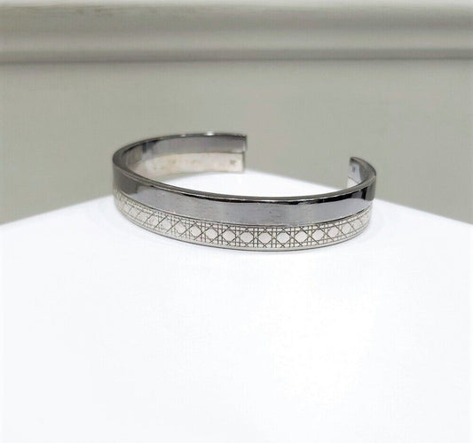 Dior Silver Cannage Bangle Bracelet Set 100674694