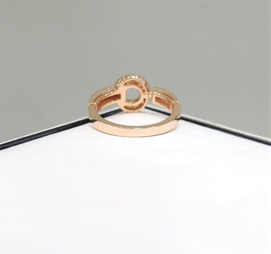 Bulgari 18K Diamond 12P Ring 18K Pink Gold Size 58 101135280