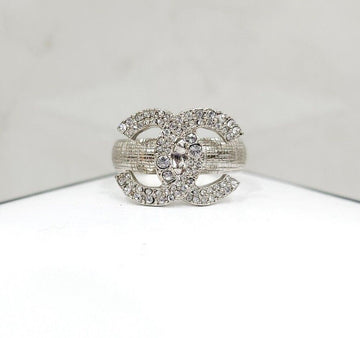 CHANEL CC Logo Crystal Ring 11 119064463