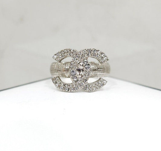 CHANEL CC Logo Crystal Ring 11 119064463