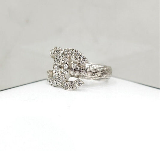 CHANEL CC Logo Crystal Ring 11 119064463