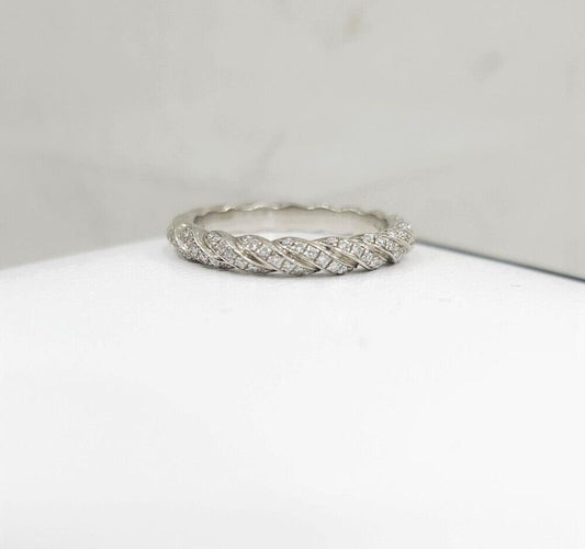 Fred Diamond Fostin Platinum Wedding Ring 48 4B0706 118338424