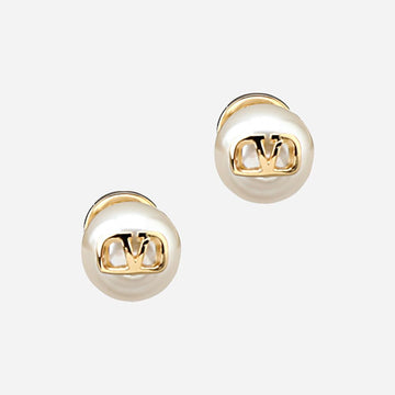 Valentino v 5F V Logo Signature Pearl Earring 7W2J0E35 UXM 0O3 145462975