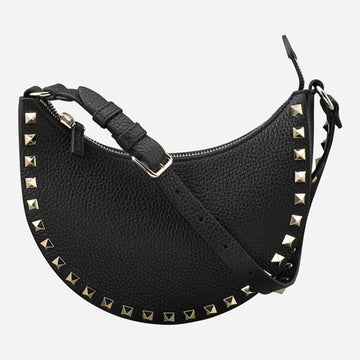 Valentino Rockstud Mini Hobo Bag Black 7W2P0AI7 VSH 0NO 145535416