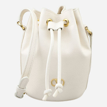 Valentino 5F V Logo Leather Bucket Bag Ivory 7W2P0AJ2 SNP I16 145535418