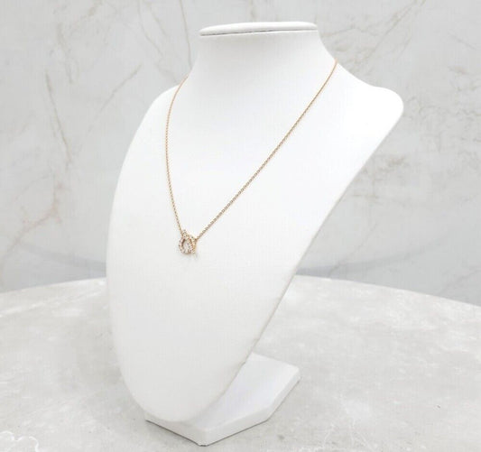 Hermes 18k Finesse Necklace 18K Rose Gold Diamond 117790857