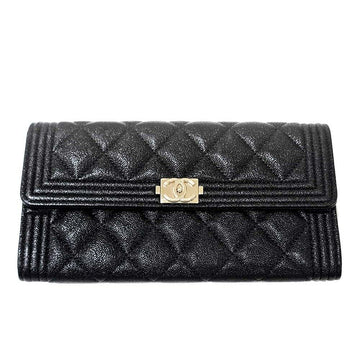CHANEL Caviar Boy Long Wallet 7286020962 79995150