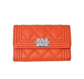 CHANEL Caviar Boy Card Holder 6543538779 40539584