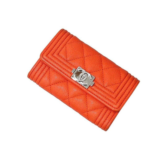 CHANEL Caviar Boy Card Holder 6543538779 40539584