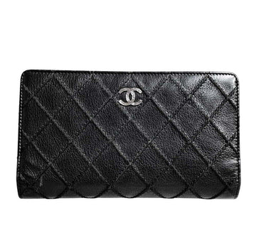 CHANEL Calfskin Stitched Long Wallet 7126991131 65320793