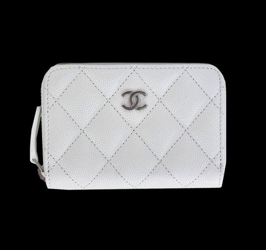 CHANEL Caviar Zip Cardholder 7027068311 58948512