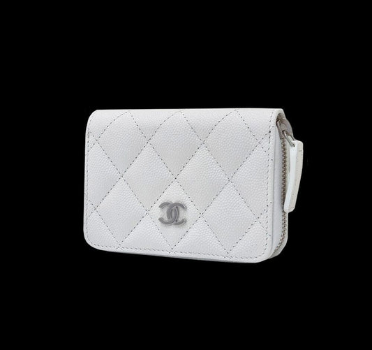 CHANEL Caviar Zip Cardholder 7027068311 58948512