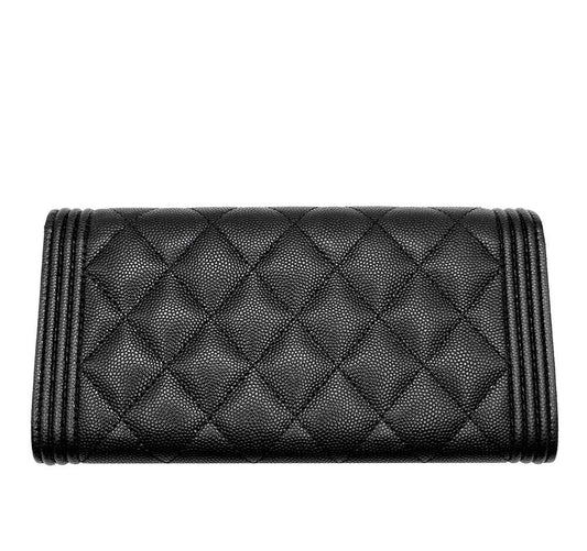 CHANEL Caviar Boy Long Wallet A80286 7504108264 125361500