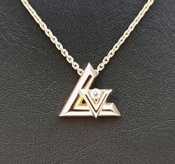 Louis Vuitton Diamond LV Bolt Necklace 7135633753 66300177
