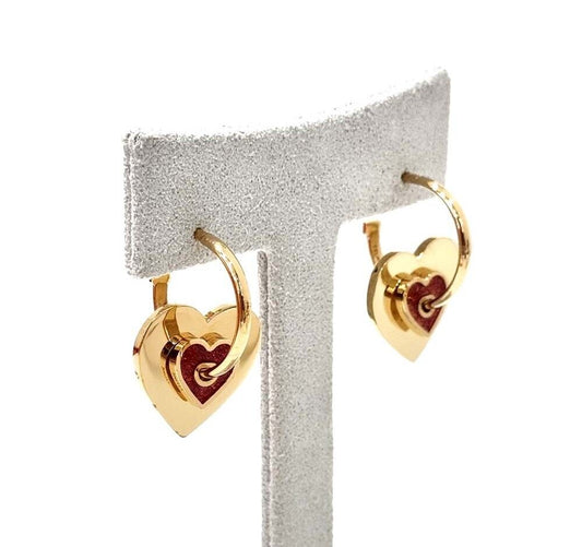 Celine Heart Hoop Earrings 7343998050 96036347