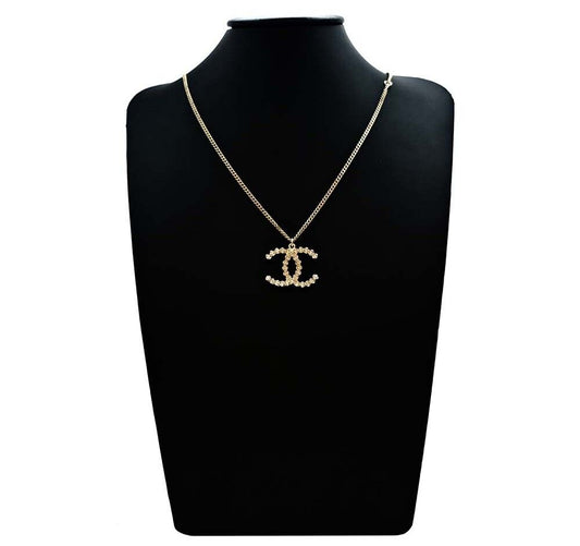 CHANEL Logo Gold-Plated Necklace 7390793498 110712629