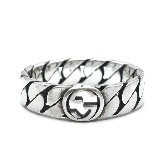 Gucci Interlocking G Silver Ring 7217365485 73994701