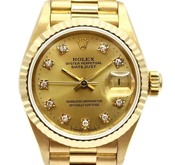 Rolex Datejust Diamond Gold Watch 69178 7387840572 109392729