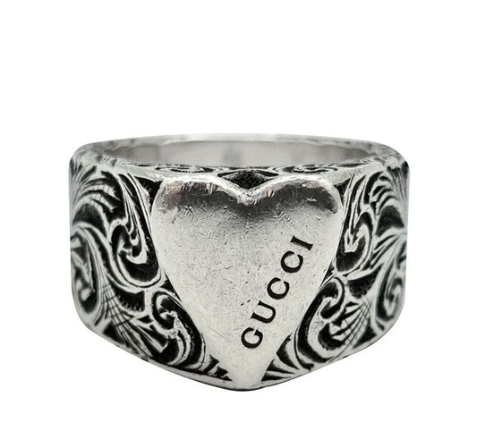 Gucci Heart Silver Ring 7208601785 73042592